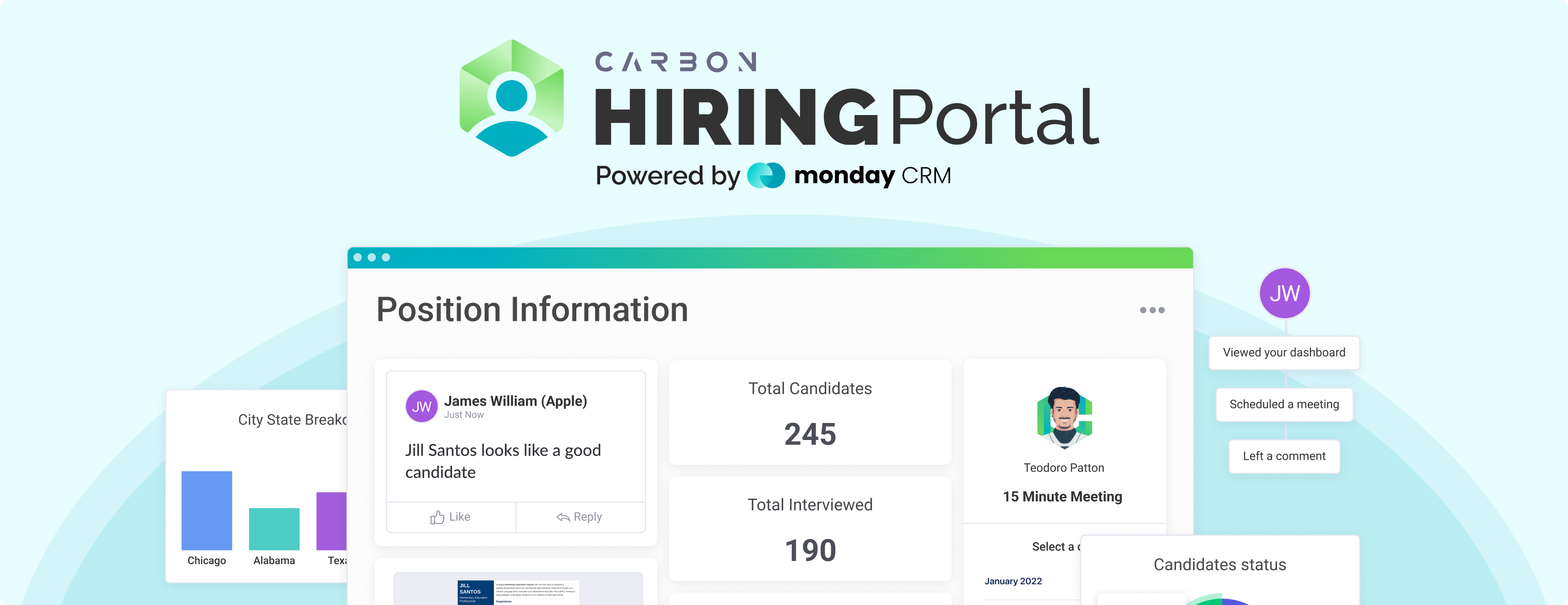 HiringPortal Demo for monday CRM